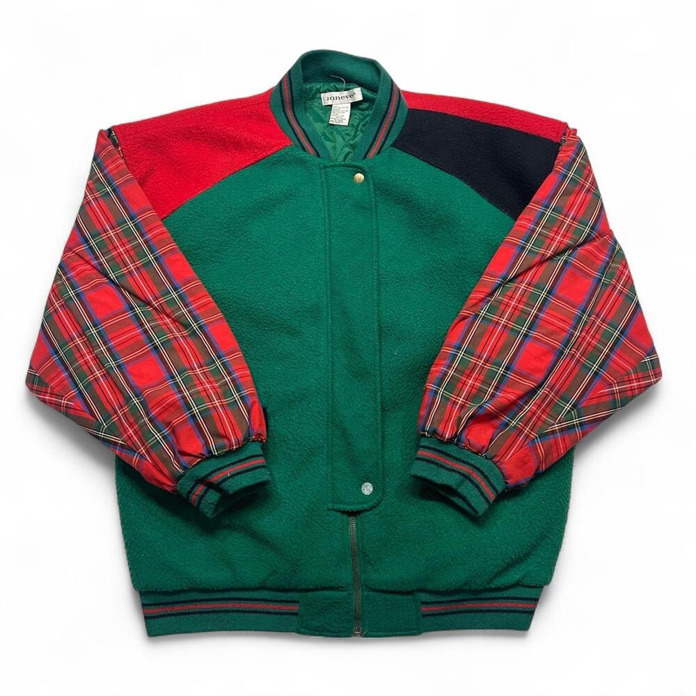 Vintage 90s janeve green plaid